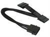 NZXT 4 Pin to 2 x SATA connector Cable 20cm