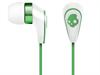Skullcandy 50/50 White/Green w/Mic