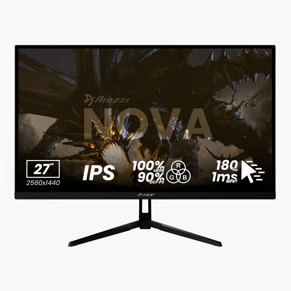 Arozzi Nova 27" IPS 180Hz Sort
