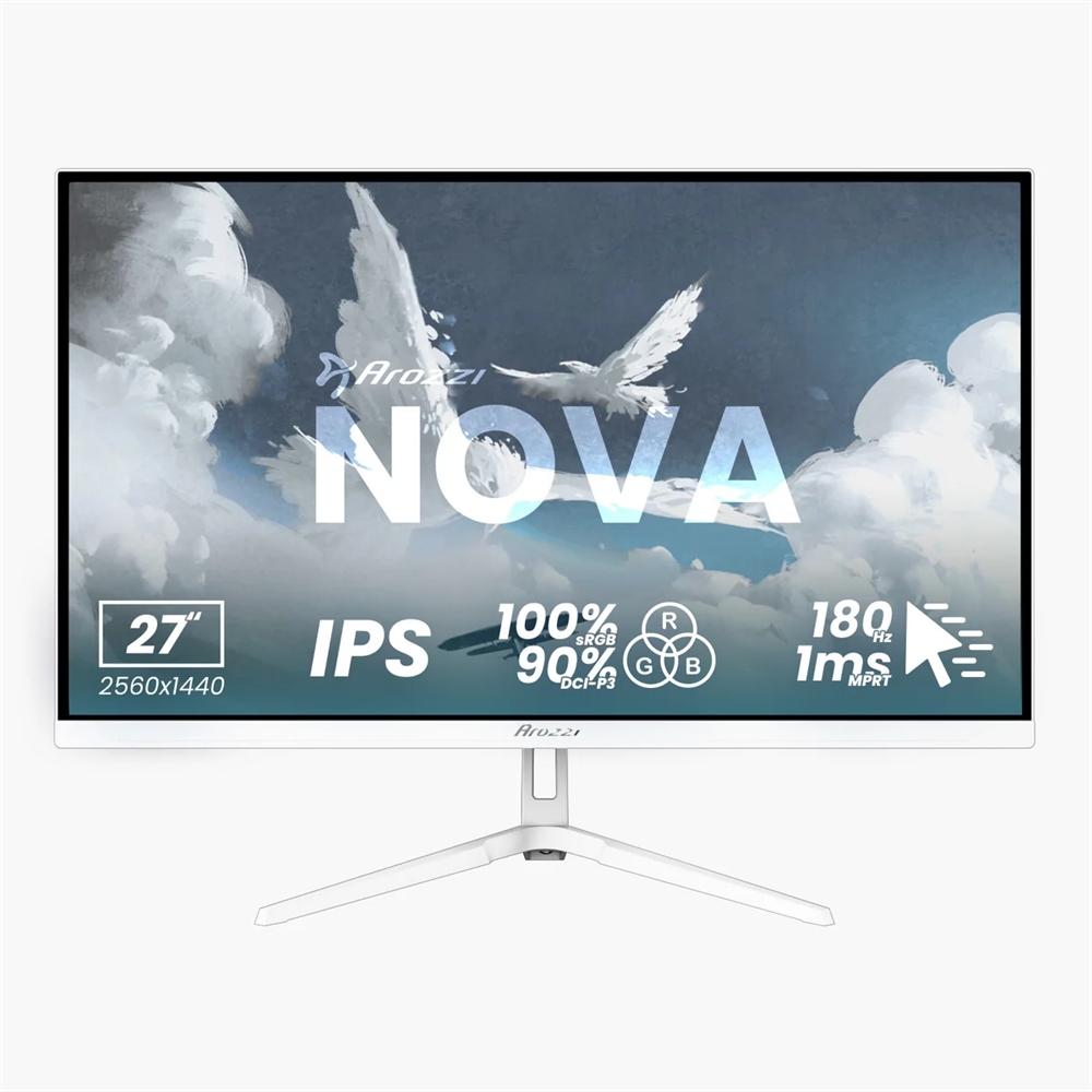 Arozzi Nova 27" IPS 180Hz Hvid