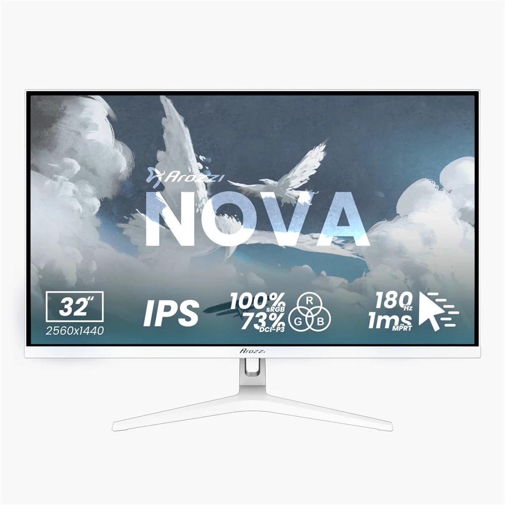 Arozzi Nova 32" IPS 180Hz Hvid