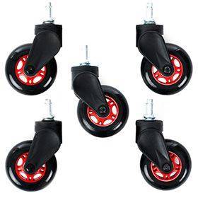 DXRacer BLADE Wheels (5 stk.) - Rød