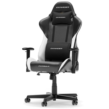 DXRacer Formula L Gamerstol - PVC Læder - Sort/Hvid