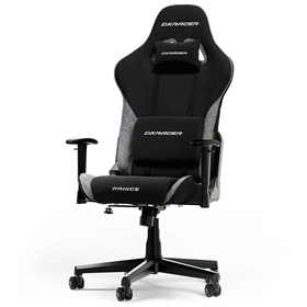 DXRacer PRINCE L Gamerstol - Tekstil - Sort/Grå