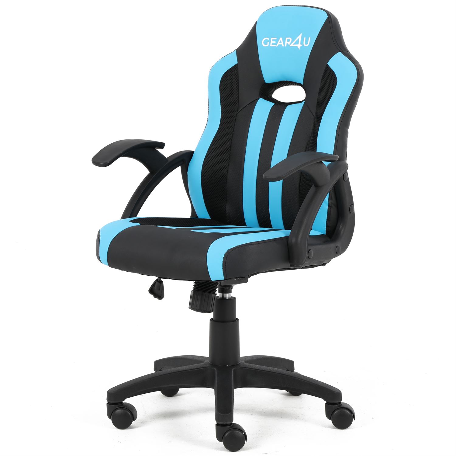 GEAR4U Junior Hero Gaming Chair - Black/Blue - hos WEBdanes.dk