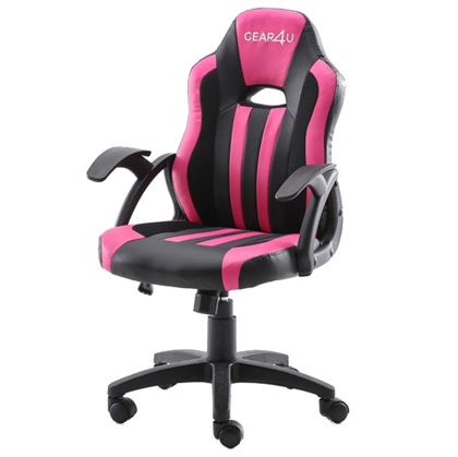 GEAR4U Junior Hero Gaming Chair - Black/Pink