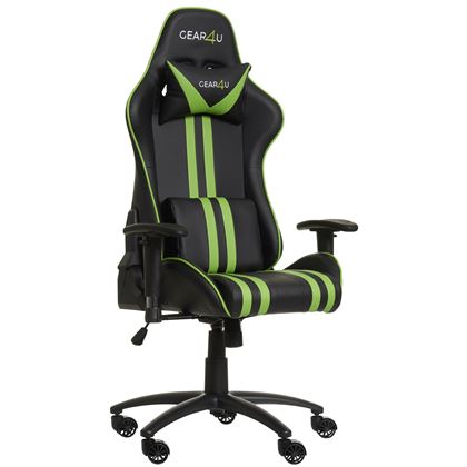 GEAR4U Elite Gaming Chair - Sort/Grøn