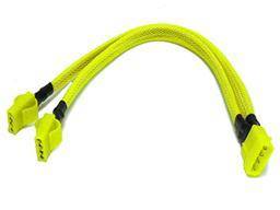 Se Sunbeam Y Power Cable UV-Yellow 30cm hos WEBdanes